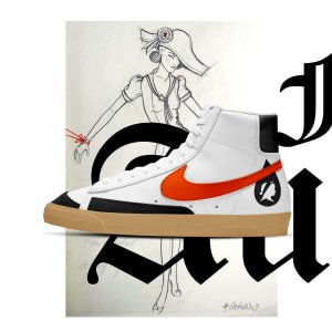 Individualisiertes Schuhdesign im Corporate-Design-Konzept